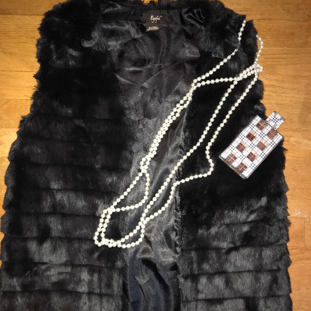 Faux fur vest